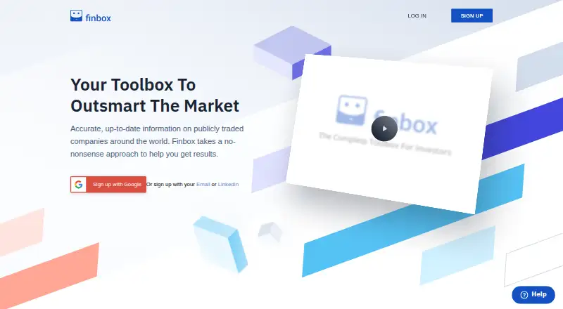Finbox screenshot