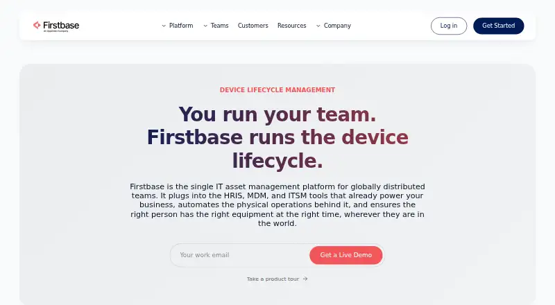 Firstbase screenshot