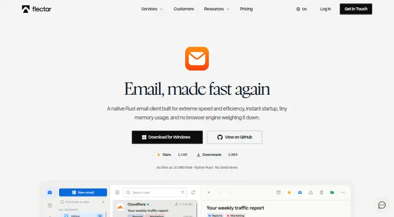 Flectar Mail screenshot