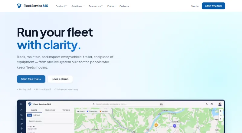 Fleet Service 365 screenshot