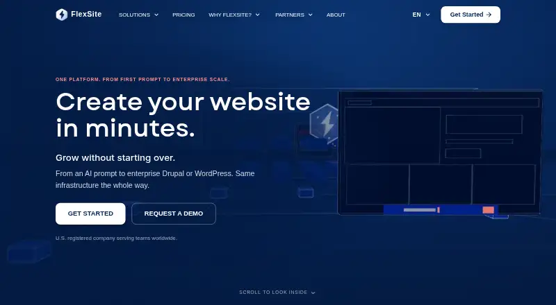 FlexSite screenshot
