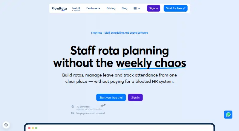 FlowRota screenshot