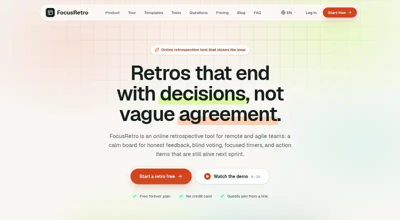 FocusRetro screenshot