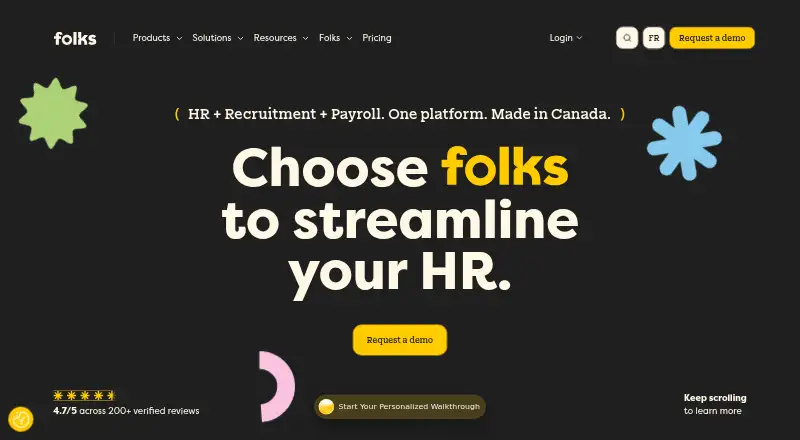Folks HR screenshot