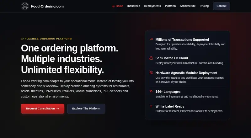 Food-Ordering.com screenshot