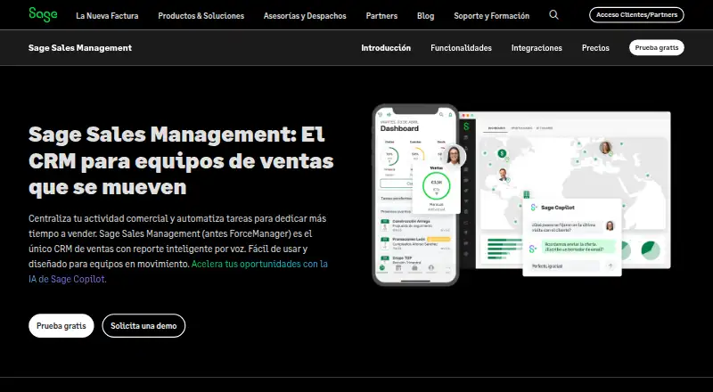 Sage Sales Management screenshot