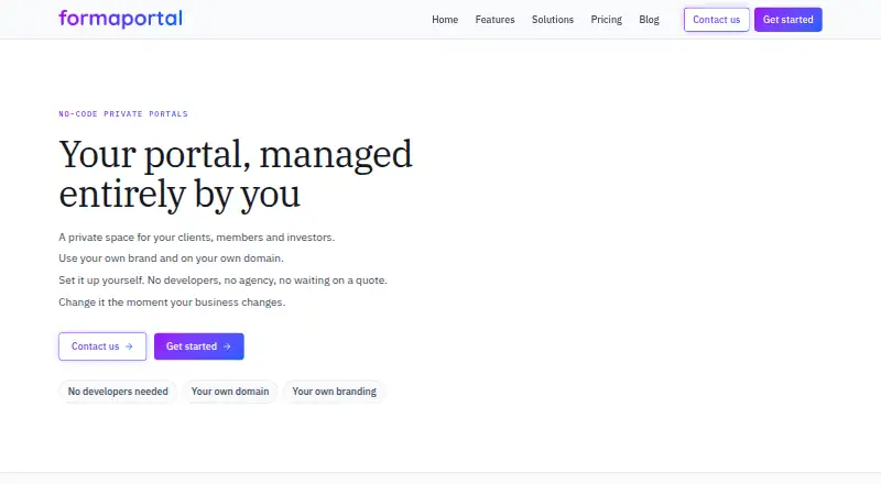 FormaPortal screenshot