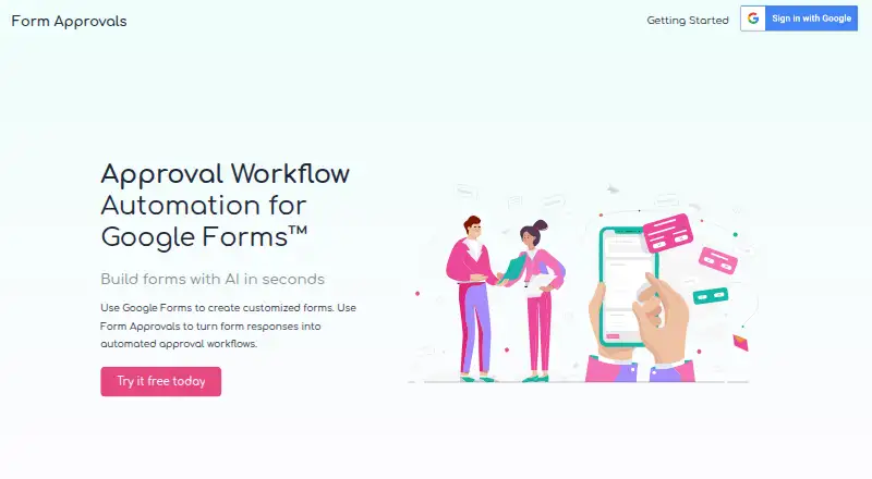 Form Approvals screenshot