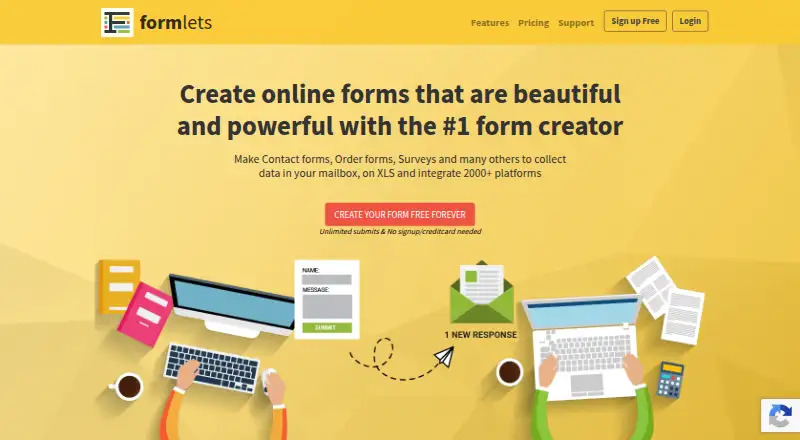 Formlets screenshot