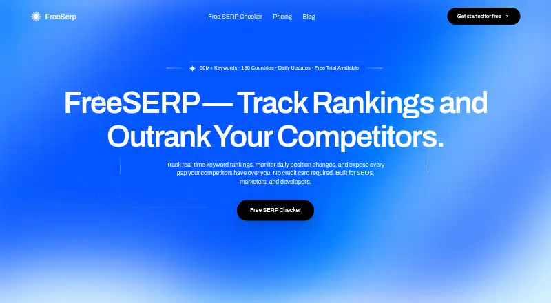 FreeSERP screenshot