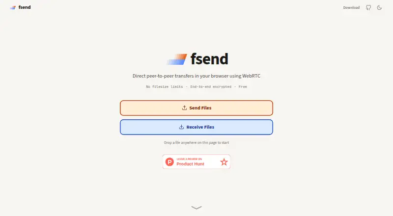 fsend screenshot