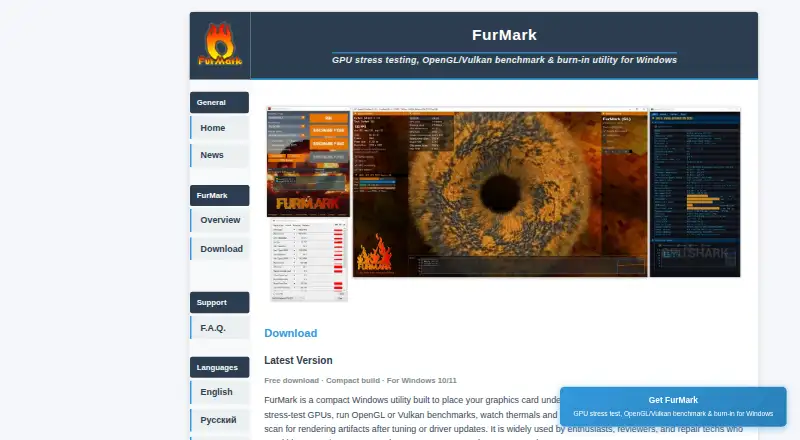 FurMark screenshot