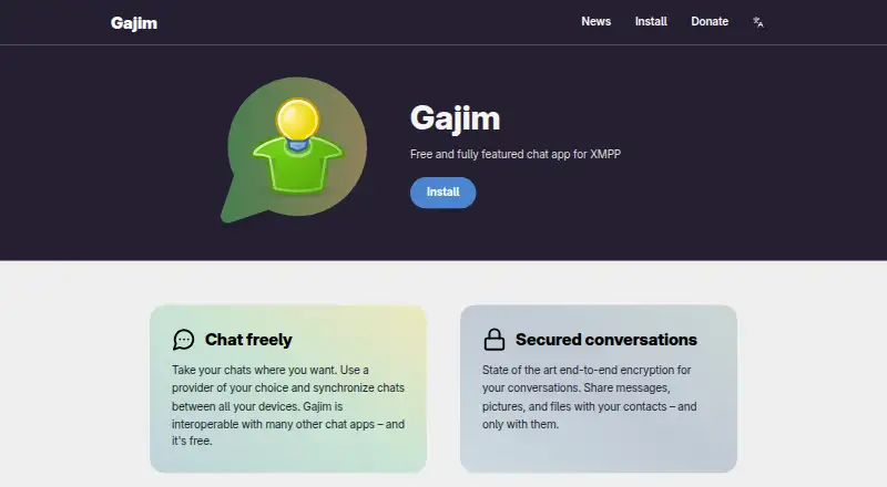 Gajim screenshot