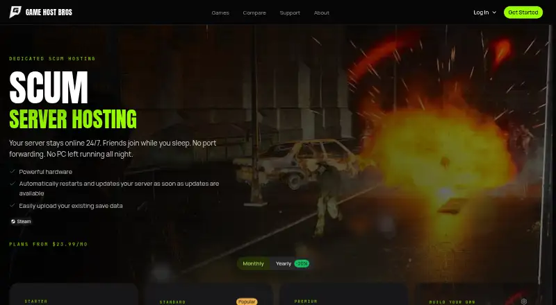Game Host Bros SCUM Hosting screenshot