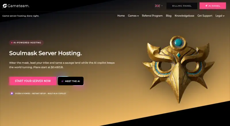 GameTeam.io Soulmask Server Hosting screenshot