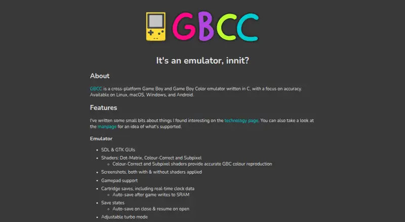 GBCC screenshot