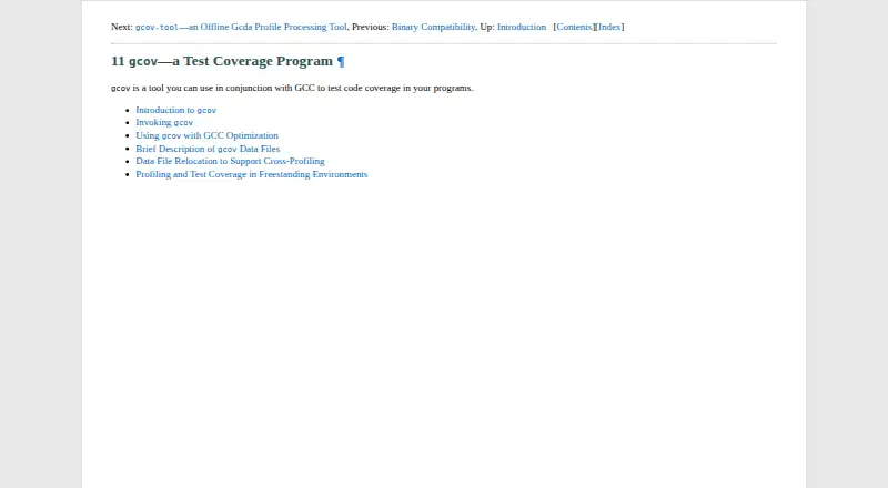 gcov screenshot