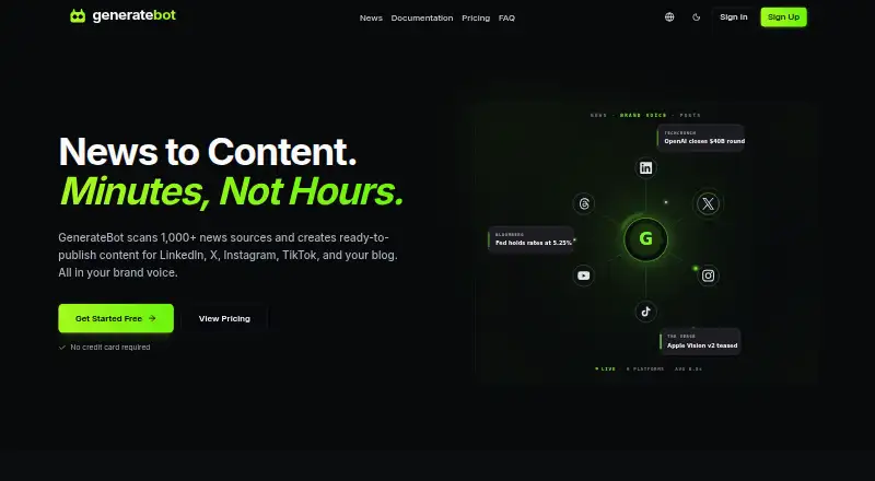 GenerateBot screenshot