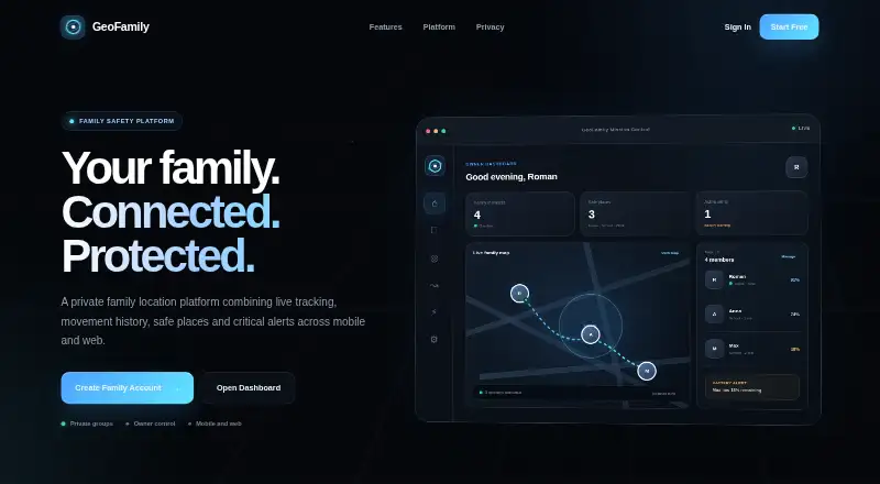 GeoFamily screenshot