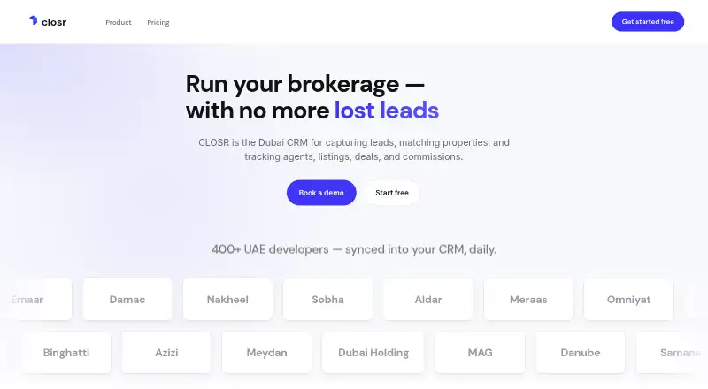 CLOSR screenshot