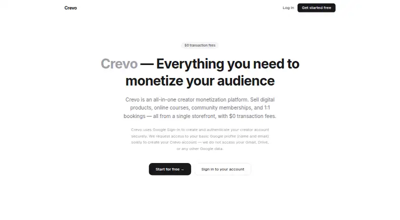 Crevo screenshot