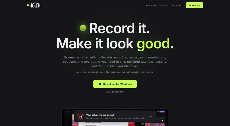 Notch screenshot