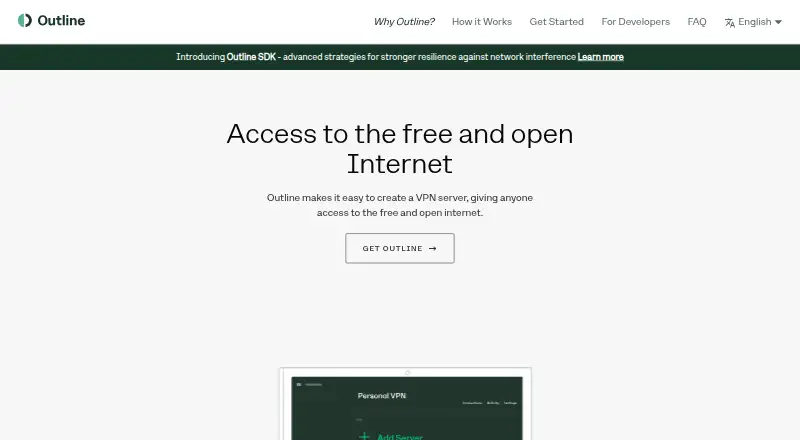 Outline VPN screenshot