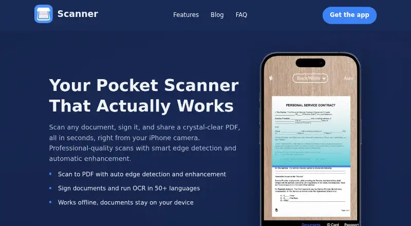 Scanner App screenshot