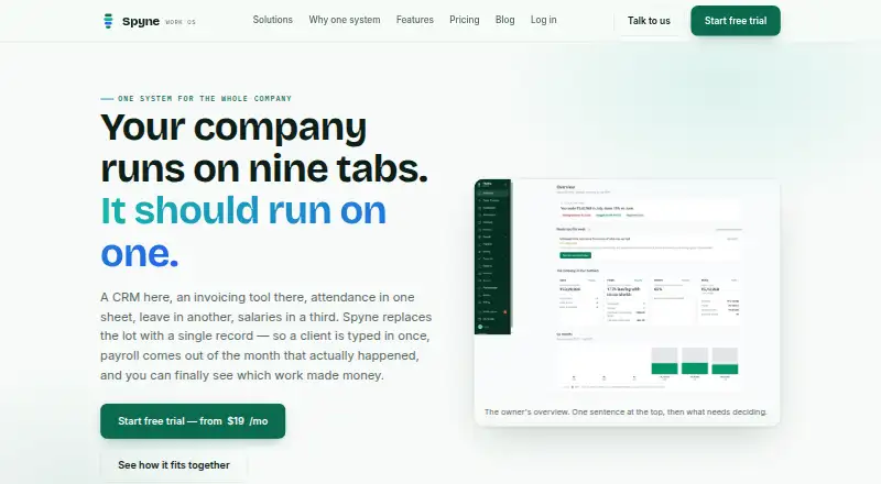Spyne screenshot