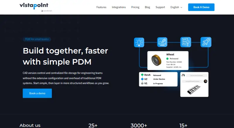 Vistapoint PDM screenshot