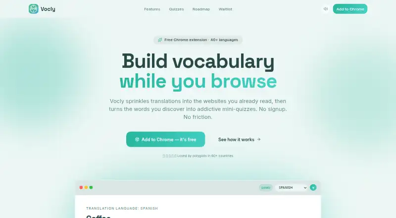 Vocly screenshot