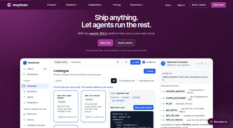 Wayfinder screenshot