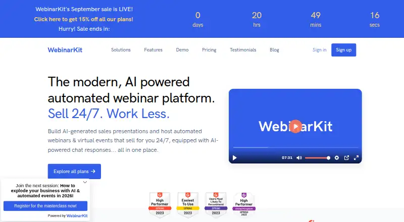 WebinarKit screenshot