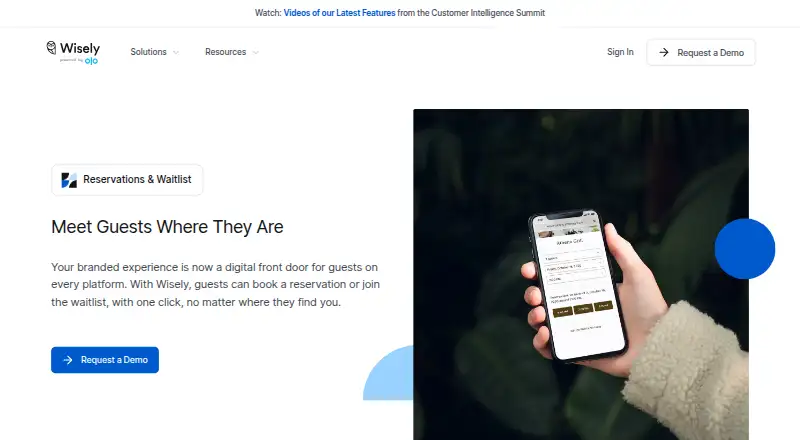 Wisely Reservations & Waitlist screenshot