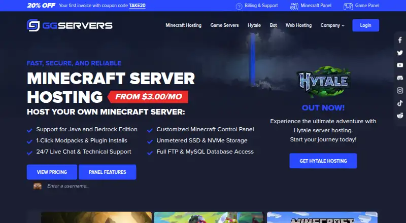 GGServers screenshot
