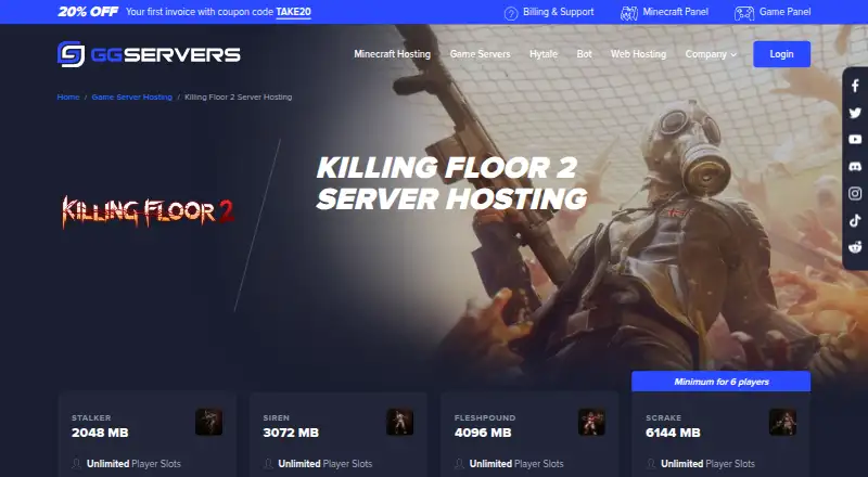 GGServers Killing Floor 2 Hosting screenshot