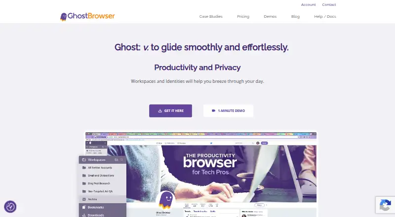 Ghost Browser screenshot