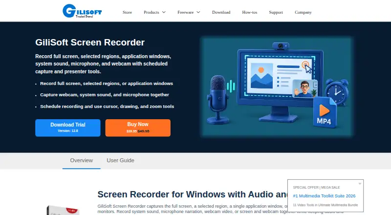 GiliSoft Screen Recorder screenshot