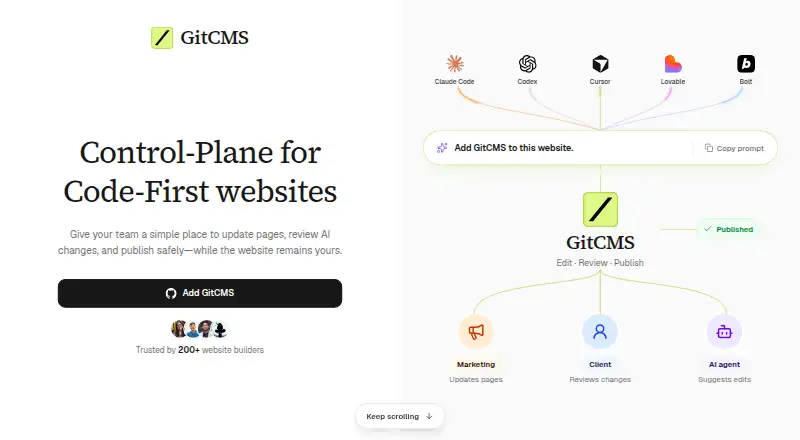 GitCMS screenshot
