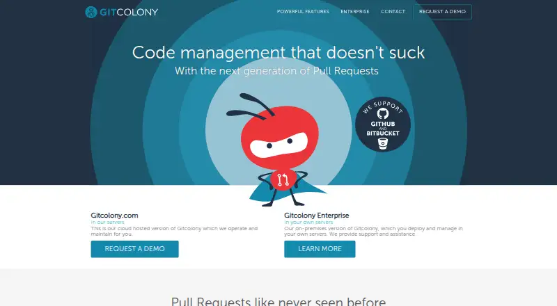 GitColony screenshot