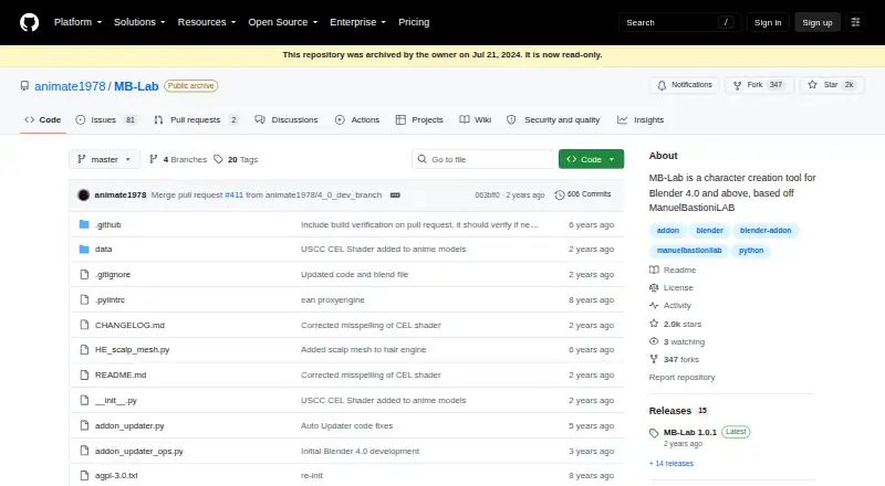 MB-Lab screenshot