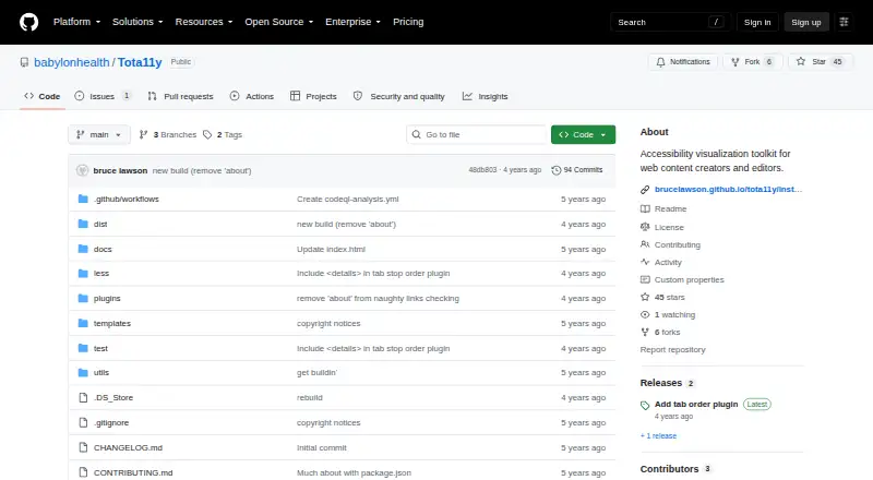 tota11y screenshot