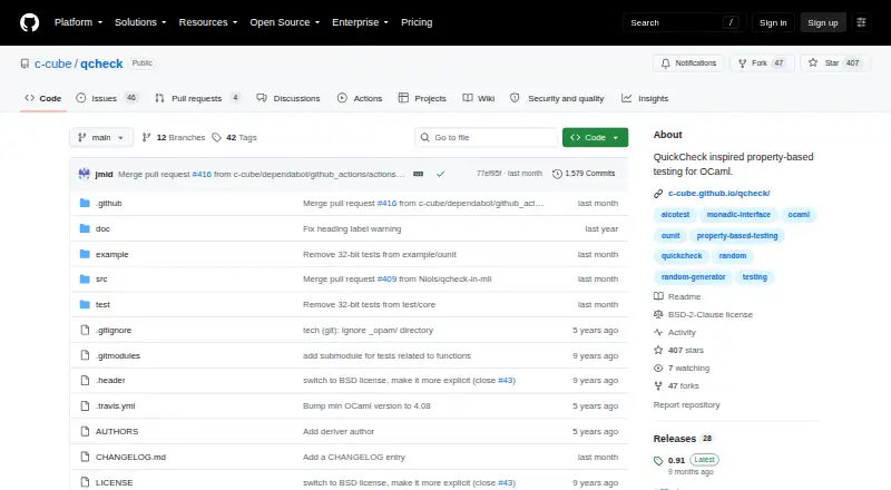 QCheck screenshot