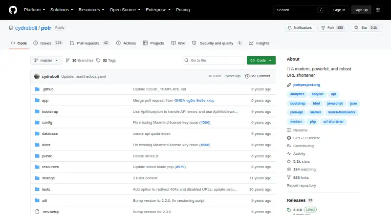 Polr screenshot
