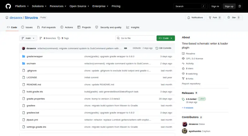 Structra screenshot