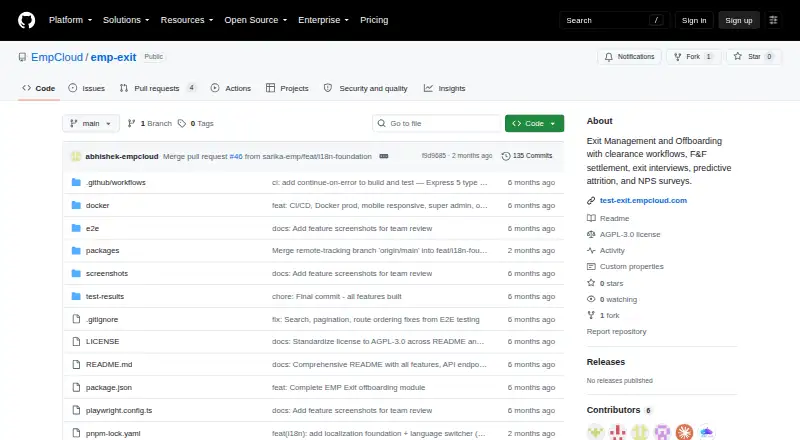 EmpCloud Emp-Exit screenshot