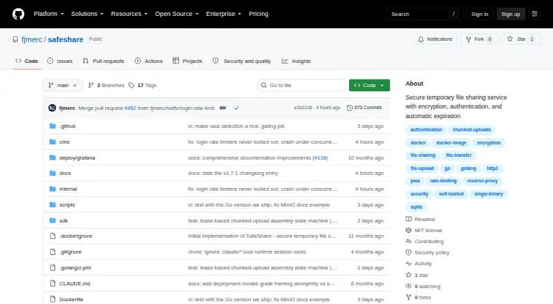 SafeShare screenshot