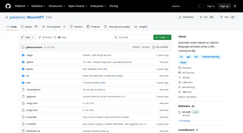 MusicGPT screenshot