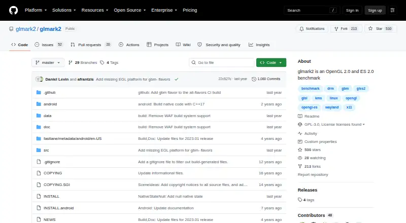 glmark2 screenshot