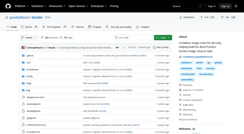 Dockle screenshot